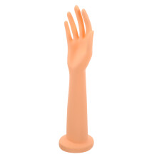 2PiĂšces Main Femme Mannequin Longue PVC Kaki Pour Bijoux