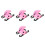 4Pièces Rose Eva Ceinture Enfant Natation 9