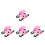4Pièces Rose Eva Ceinture Enfant Natation 8