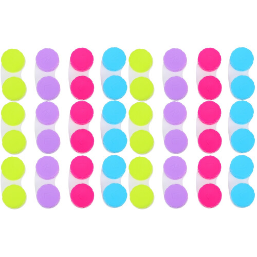 60Pièces Boîte Rangement Lentilles Œil Multifonction Colorée 1