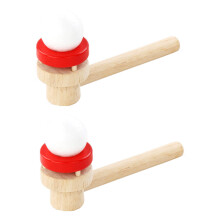 6Pièces Ballons Soufflés Suspendus Jeu Educatif Enfants Marron