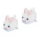 2Pièces Peluche Animale Décorative Blanche Jouet Mécanique 10