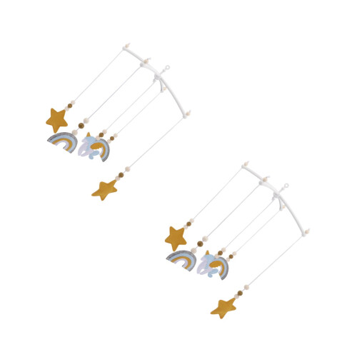 2Pièces Mobile Bébé En Feutre Coloré Pour Lit Bébé Siège Auto 2