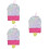 3Pièces Pinata Suspendue Glace Décoration D'été 8