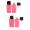 4Pièces Flacons Compact Rose Pour Produits Beauté 8