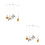 2Pièces Mobile Bébé En Feutre Coloré Pour Lit Bébé Siège Auto 4