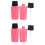 4Pièces Flacons Compact Rose Pour Produits Beauté 6