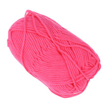 3Pcs Rosy Cotton Yarn for Knitting Super Soft Milk Cotton for DIY