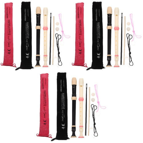 3Sets Beginner 8-Hole Clarinet Durable Plastic for Children At Home 1