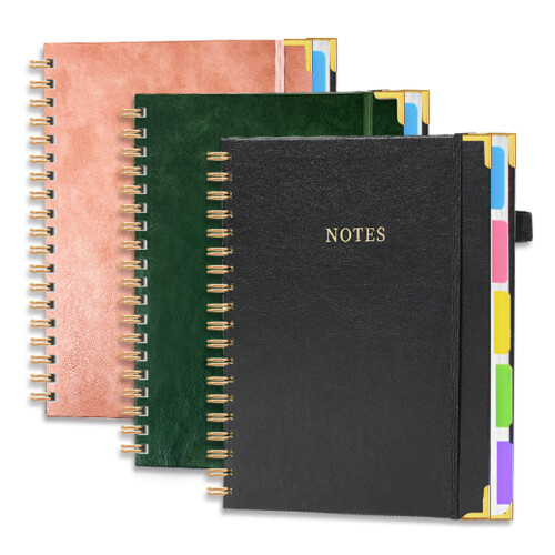 Carnet d'affaires professionnel 300 Pages doublées, reliure-bleu 2