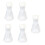 Flacons triangulaires en plastique transparent avec-50ml 1