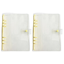 Couverture de reliure à anneaux flexibles en PVC-Jaune