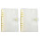Couverture de reliure à anneaux flexibles en PVC-Jaune 1