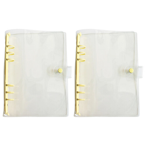 Couverture de reliure à anneaux flexibles en PVC-Jaune