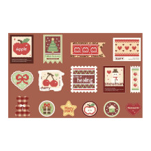 Autocollant décoratif rétro tricoté pour Scrapbooking, en-1
