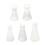 Flacons triangulaires en plastique transparent avec-250ml 2
