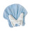 Bonnet de bain en Microfibre doux et confortable, chapeau-Bleu 1