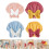 Bonnet de bain en Microfibre doux et confortable, chapeau-Bleu 2