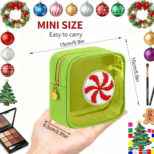 Lot de 6/12 pochettes compactes zippées étanches pour-1 1