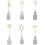 Accessoire de bureau de fête de mariage, fleurs en forme-diamant 2