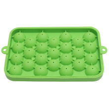 Forma de gelo com liberação fácil, congelamento rápido, 25 bolinhas de gelo pequenas, higiênica e fácil de limpar, ideal para uísque,
