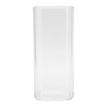 Quadratische Trinkgläser, klare Glasbecher mit glatter Oberfläche für den eleganten Einsatz zu Hause und in der Bar