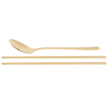 Hashis Mukbang, utensílios de design elegante, simples e moderno, para uso doméstico e em restaurantes, com superfície polida espelhada para um