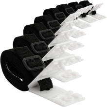 Solar Cover Reel Attachment Kit, Adhesive Nylon Straps For Universal In Ground Swimming Pool, Featuring Easy-to-Essemble Webbing Strap Kit And