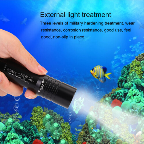 Φακός κατάδυσης έτοιμος για περιπέτεια, επαναφορτιζόμενος φακός κατάδυσης με 1