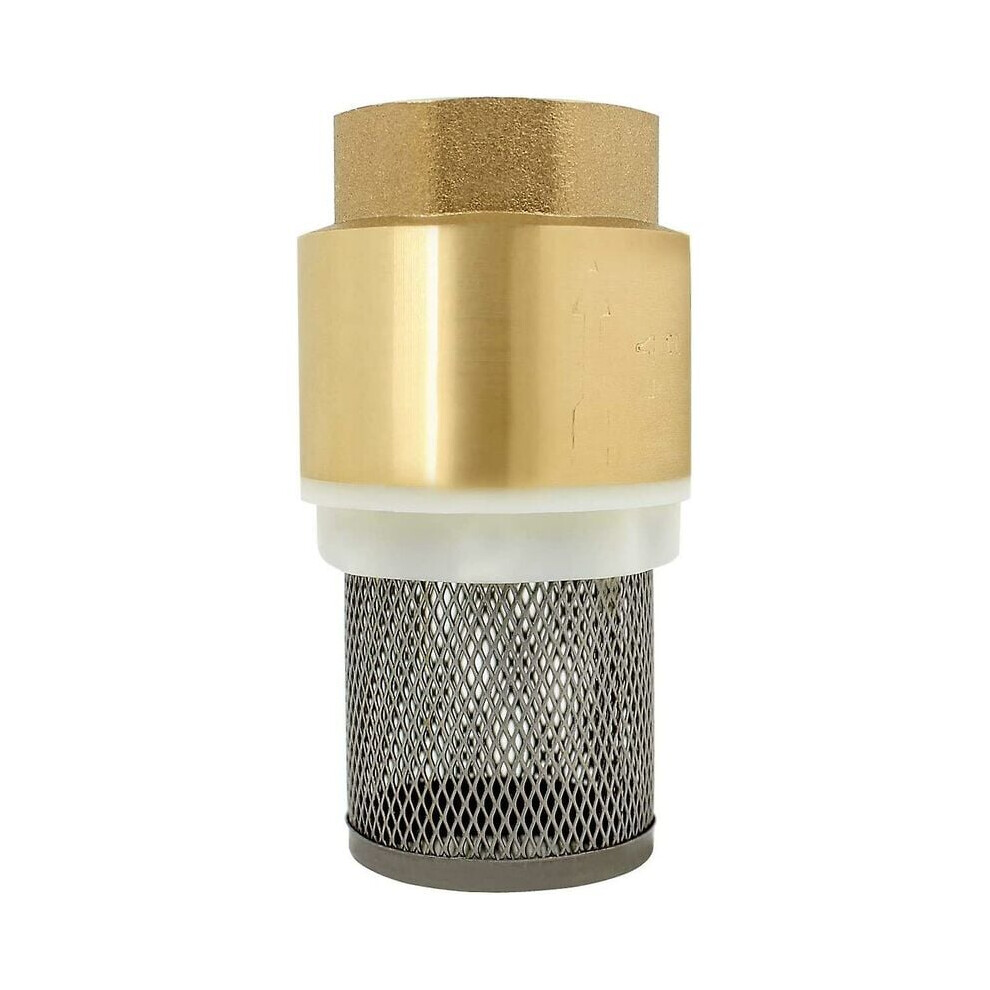 Foot Valve Strainer For Pump, Low Lead Brass Check Valve With Filter 9358999449579
