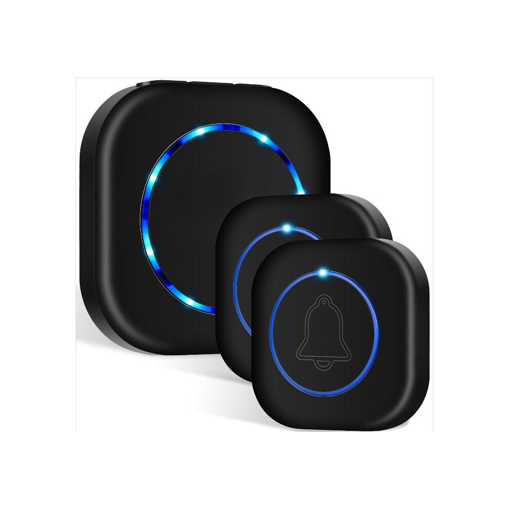 Innovative Wireless Doorbell With Waterproof Mini Button, Adjustable Volume & Mute Mode, 45 Chimes, Easy Installation, Memory Function, Long 9405630325768
