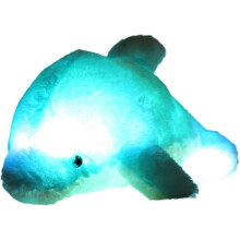 Almofada Mágica Noturna em Formato de Estrela Azul com Luzes Coloridas, Requer 3 Pilhas AA, Almofada Decorativa que Acende ao Toque