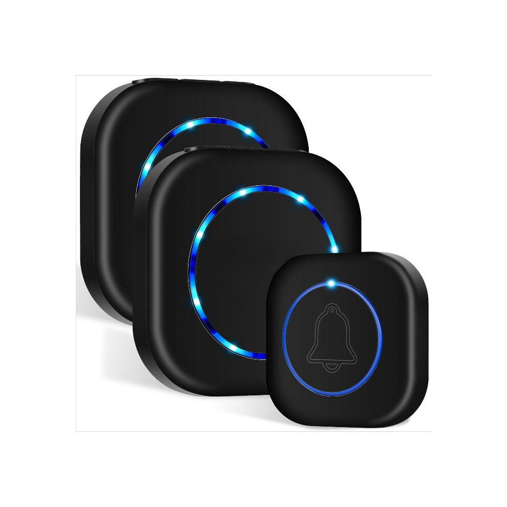 Waterproof Door Bell Kit For Residential & Commercial Use, Over 1000 Feet Range Wireless Doorbell, 60 Chime Selection, Ip44 Waterproof Rating, 9405630633269