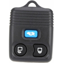 La chiave deve essere programmata. Telecomando di ricambio per auto per modelli Ford, nero, 3 pulsanti, telecomando di qualità compatibile con Ford