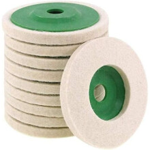 Uldpoleringsskivesæt, bufferpuder med høj modstandsdygtighed, naturmateriale til keramiske glasmøbler, varmeafledning, elastisk slidstærk,