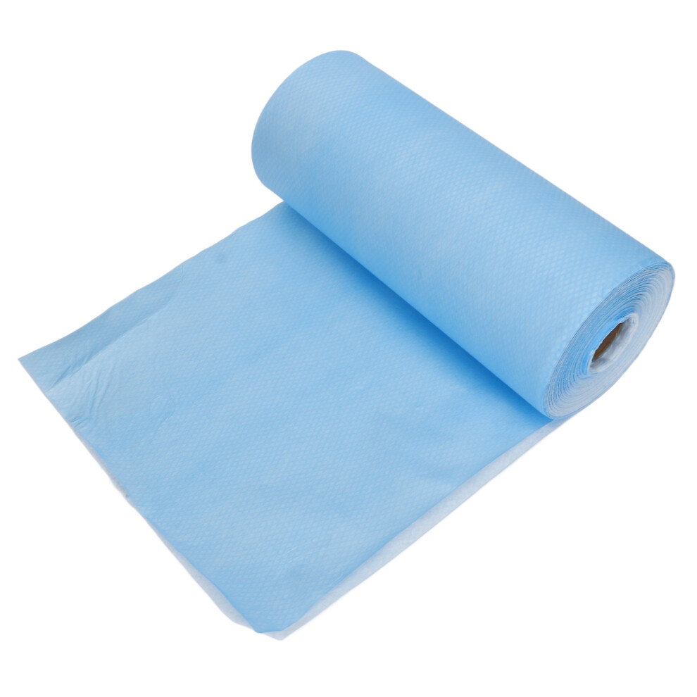 80 Pack Blue Disposable Dental Bibs Waterproof 19.7 x 23.6 Inch