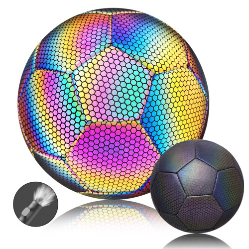 Leuchtender reflektierender Fußball, leuchtender