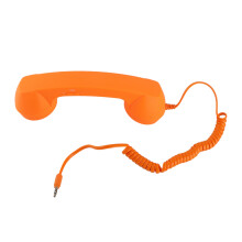 Smartphone USB-C Retro Hörer 3,5-mm-Klinkensteckdose Strahlungsarm Orange