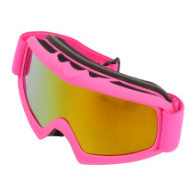 Kinder-Ski-Brillen mit HD-Beschichtung, UV-Schutz, stoßfest, pink