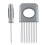 Anti Rust 18 8 Stainless Steel Onion Cut Holder, Uniform Slice Creator, Innovative Design Tools, Sharp Stitches Prevent Slippage, Multi Purpose 7