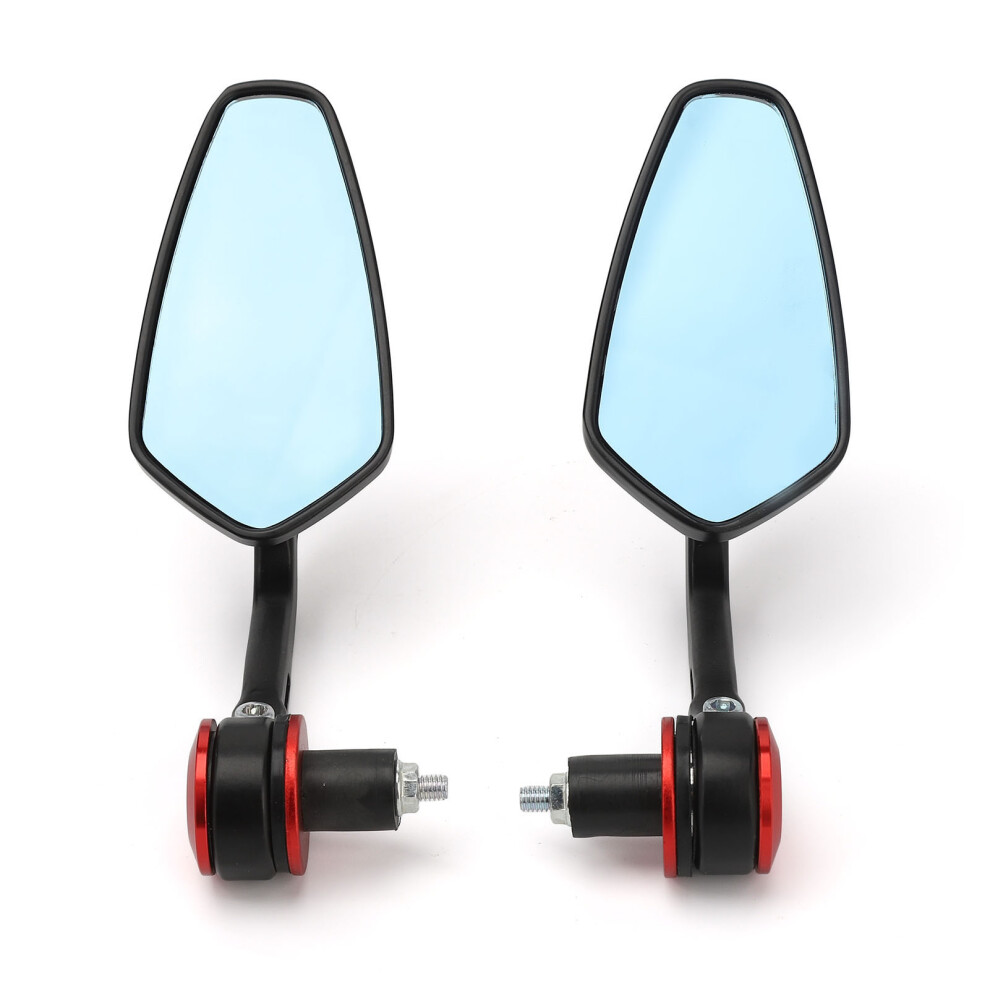 Motorcycle Mirrors Bar End Side, Universal Motorcycle Bar End Rearview Mirrors Adjustable Angle For Honda Suzuki Yamaha Kawasaki Harley Victory, 9448196711811