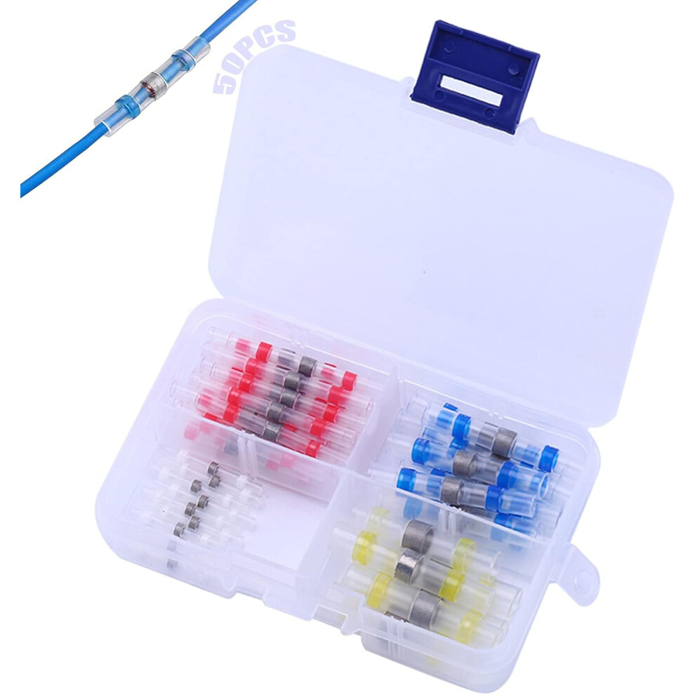 Durable Solder Seal Wire Connectors, Waterproof Insulated Heat Shrink Solder Butt Splice For Automotive, Marine, And Household Wiring, Highlighting 9433291751657