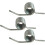 Mechanic Jack Springs, Metal Handle Extension Spring, Elastic Steel Quenched Surface Rustproof Jack Accessory, 3pcs, Silver 4
