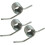 Mechanic Jack Springs, Metal Handle Extension Spring, Elastic Steel Quenched Surface Rustproof Jack Accessory, 3pcs, Silver 3