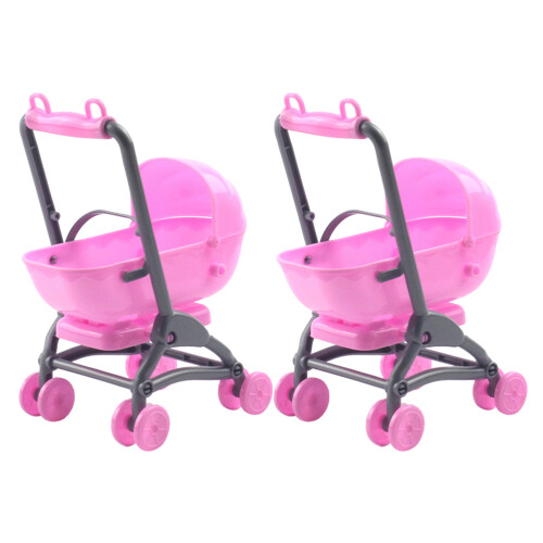 4Stk Rosa Puppenwagen Modell, Und , Details