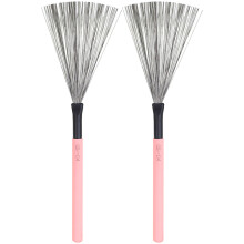 3Paare Trommelbürsten Mit Holzgriff Langlebig Leicht Pink