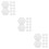 60Stk Hexagonale Namenskarten Transparent Multifunktional 11