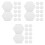 60Stk Hexagonale Namenskarten Transparent Multifunktional 5