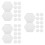 60Stk Hexagonale Namenskarten Transparent Multifunktional 9