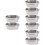 8Stk Multifunktionaler Snacks Container Aus , Silber, Robust 6